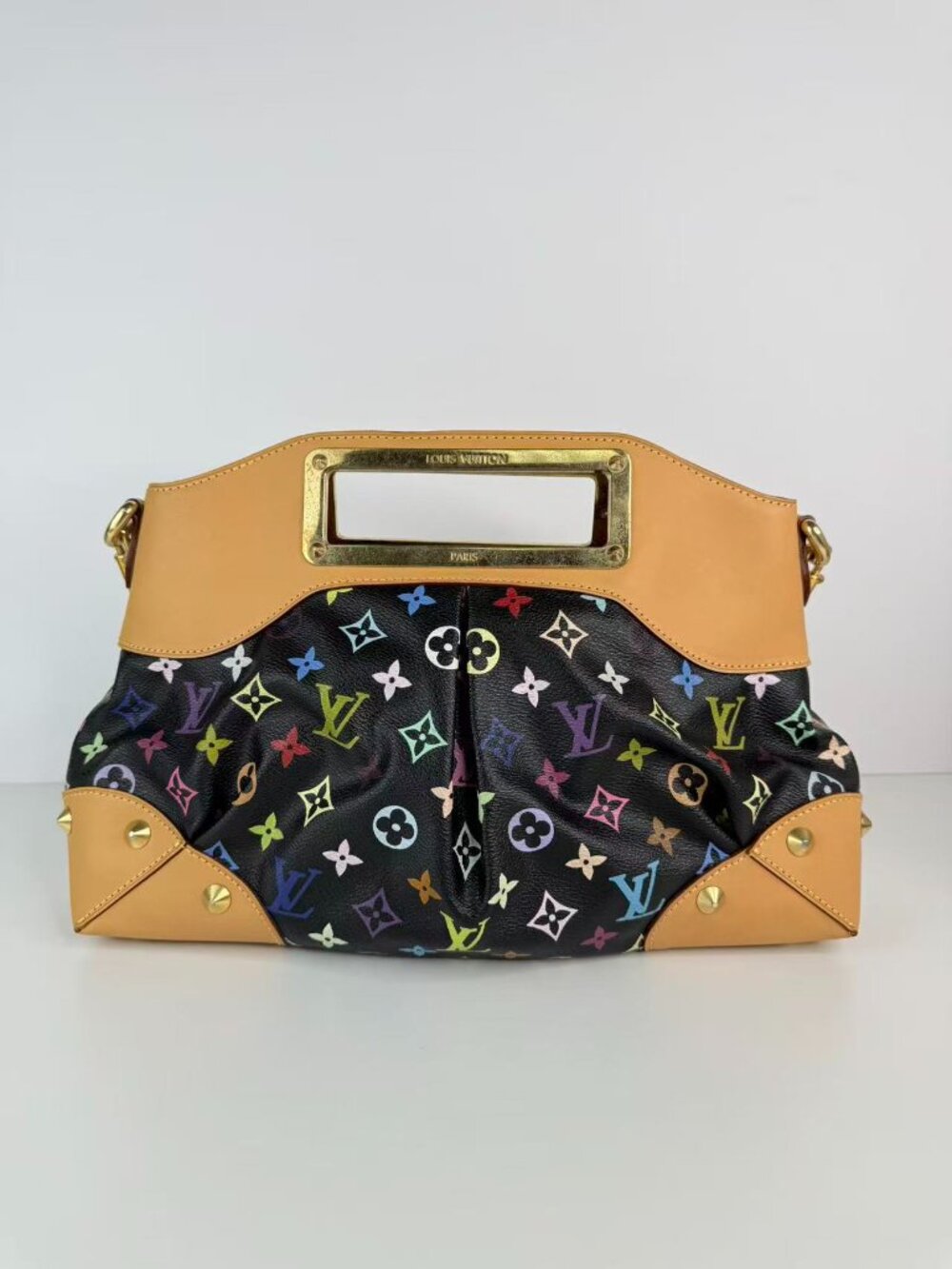 louis vuitton judy MM handbag monogram multicolor black - Picture 5 of 13